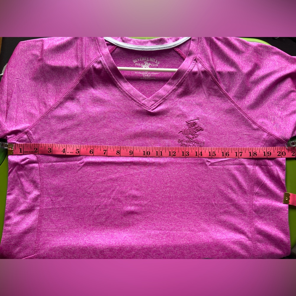 Beverly Hills Polo Club Magenta T-Shirt - Picture 6 of 7